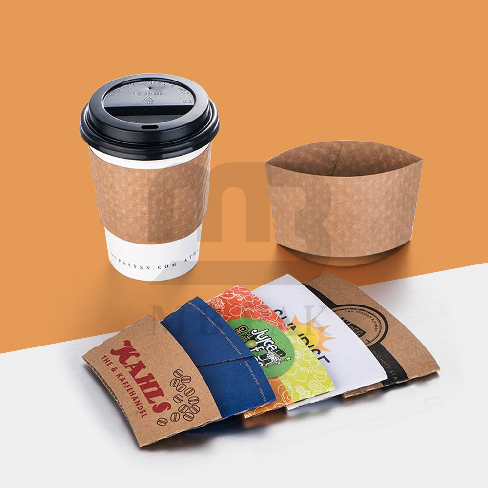 Custom Printed Paper Cup Sleeves for Hot Drinks and Branding