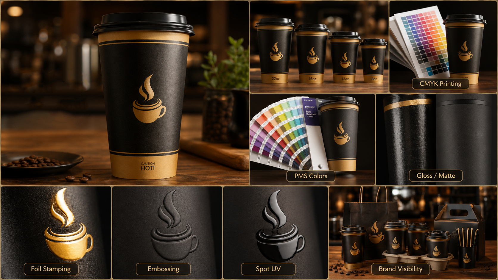 22oz Paper Cup Disposable Eco Friendly Large Drink Packaging