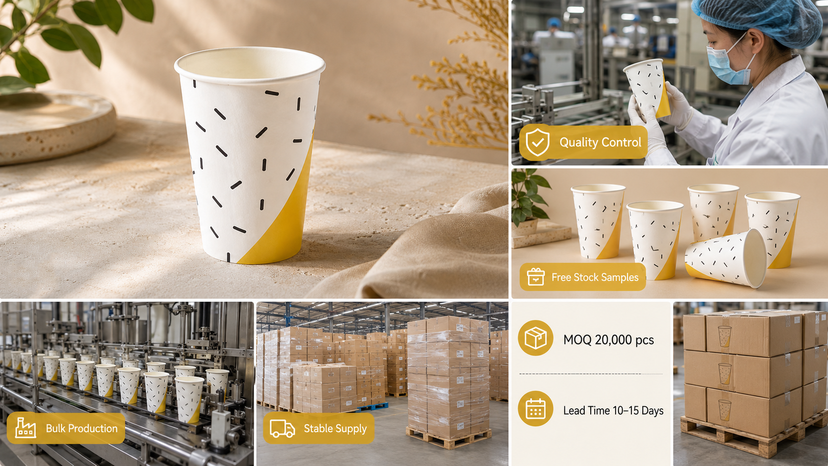 22oz Paper Cup Disposable Eco Friendly Large Drink Packaging