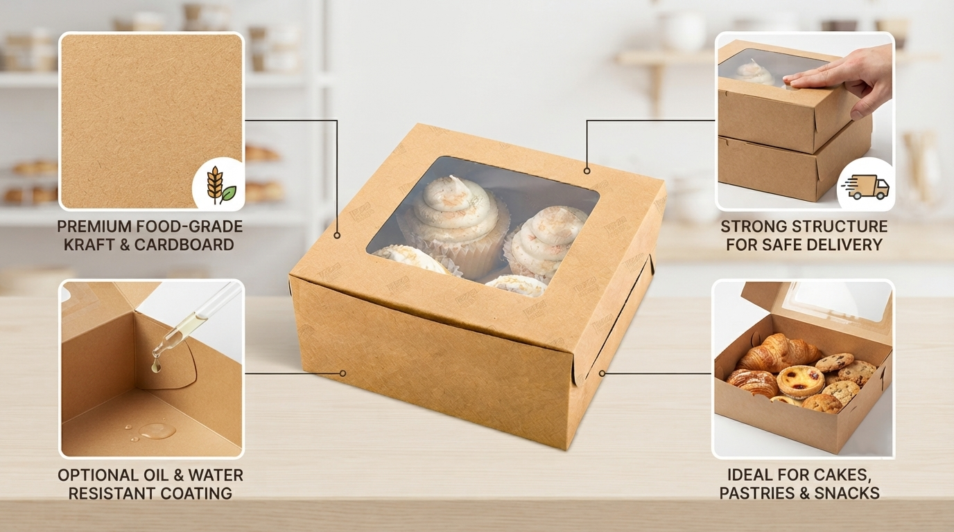 Affordable Inexpensive Bakery Boxes with Fast Shipping