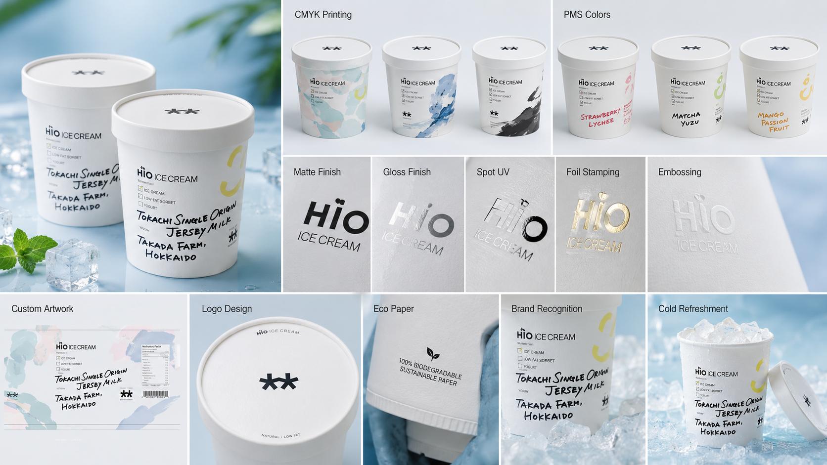 Biodegradable Paper Cups for Cold Drinks for Sustainable Refreshment Packaging