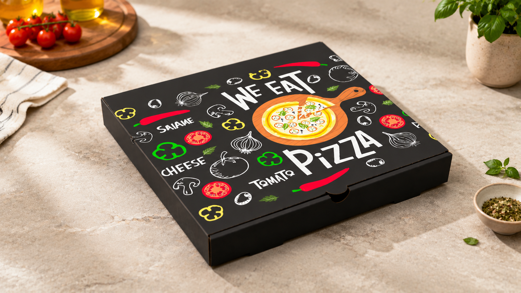 Branded Pizza Boxes for Professional Takeout Packaging