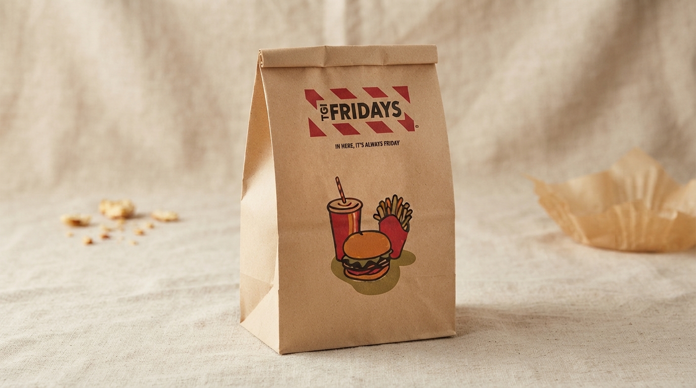 Burger Paper Bag  Grease-Resistant Takeaway & Fast Food Packaging