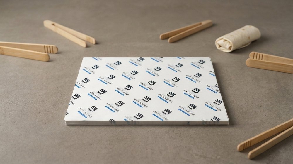 Burrito Wrap Paper Custom Logo Printed Greaseproof Burger Sandwich Wrap Paper Deli Paper Sheet