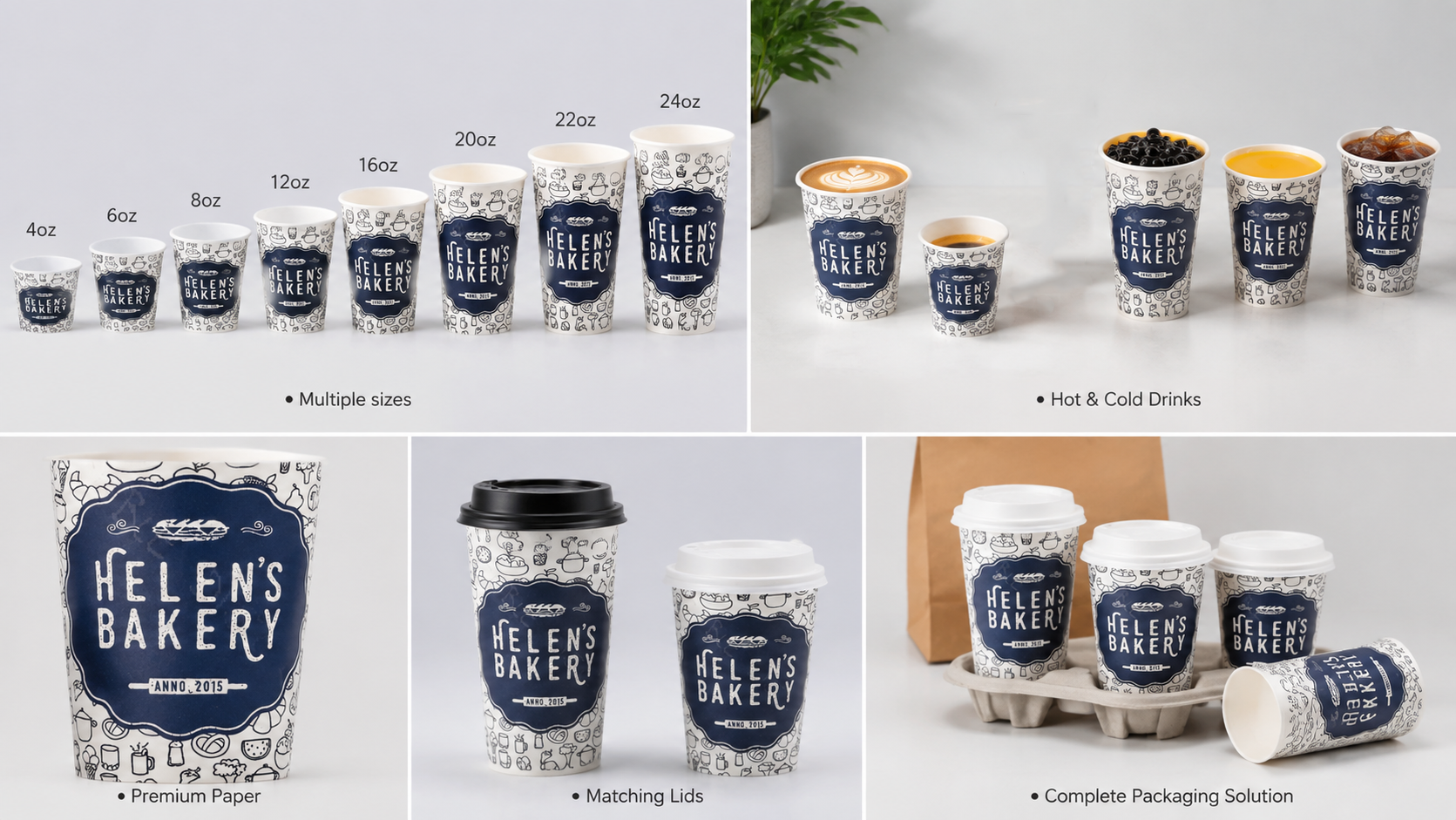Cappuccino Takeaway Cup for Frothy On-the-Go Coffee Packaging-3