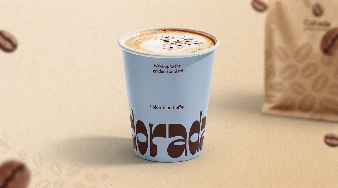 Cappuccino Takeaway Cup for Frothy On-the-Go Coffee Packaging