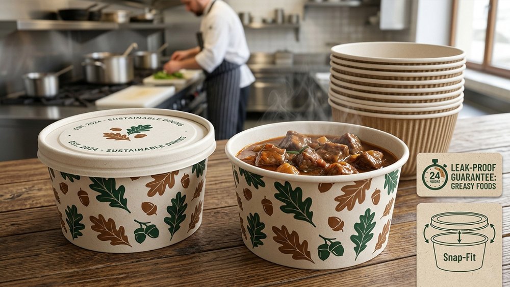 Compostable Eco-Friendly Disposable Bowls for Restaurants (2)
