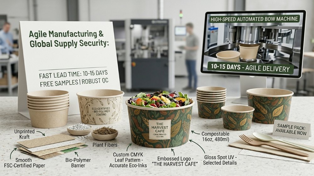 Compostable Eco-Friendly Disposable Bowls for Restaurants (4)