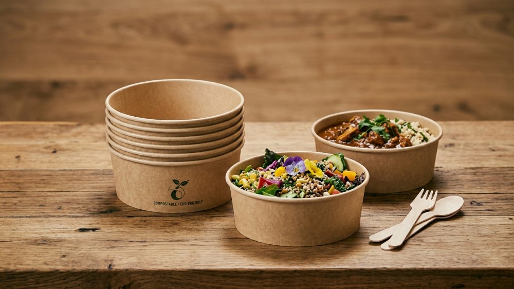 Compostable Eco-Friendly Disposable Bowls for Restaurants