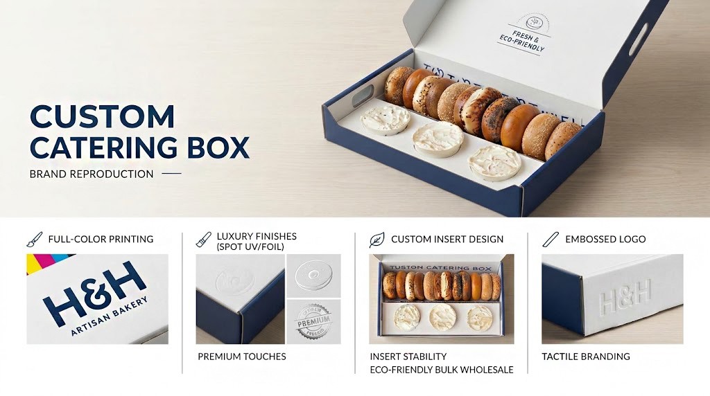 Custom Bagel Catering Box with Insert _ Eco-Friendly & Bulk Wholesale6