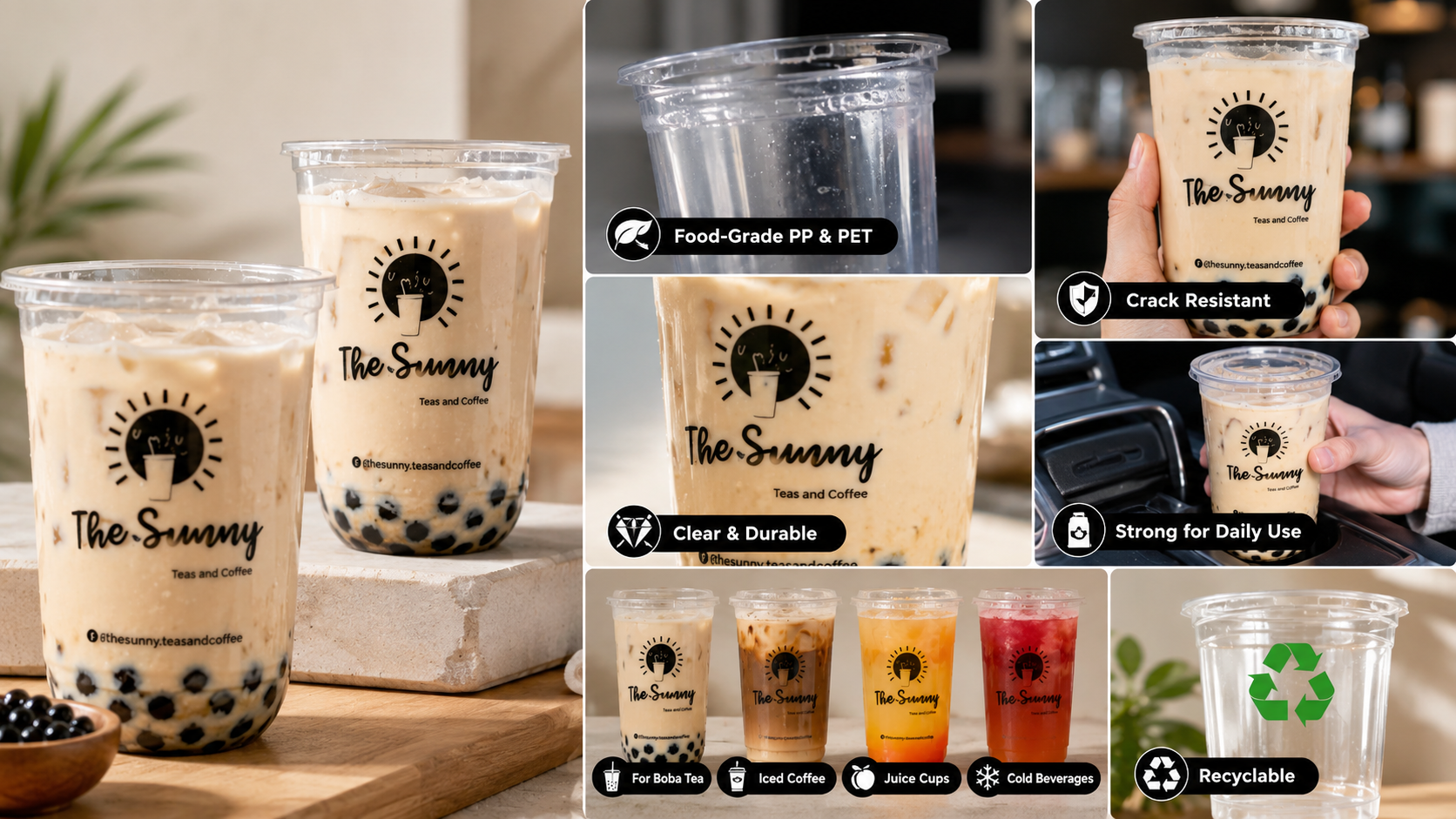 Custom Boba Cups for Sustainable Bubble Tea Packaging-1