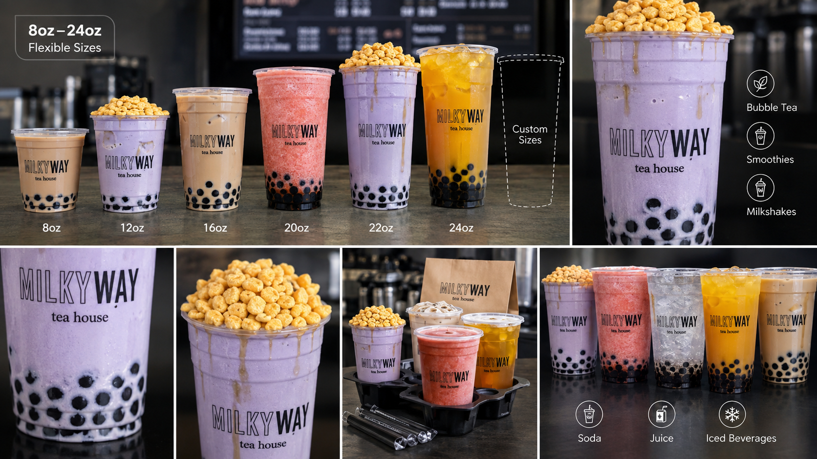 Custom Boba Cups for Sustainable Bubble Tea Packaging-2
