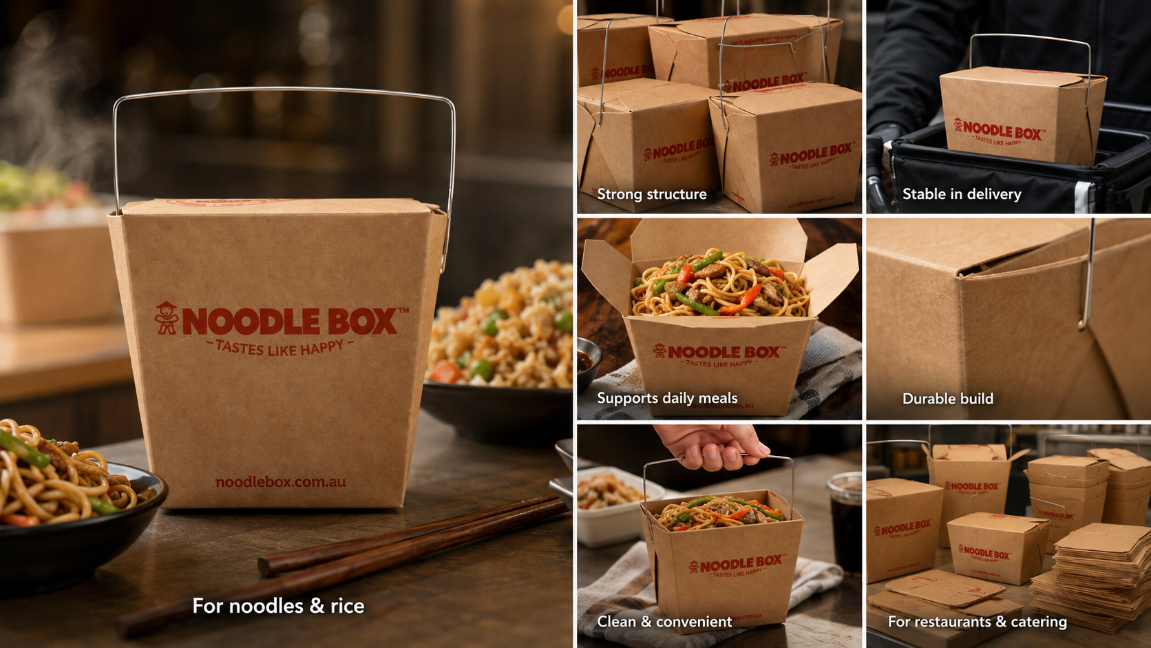 Custom Chinese Food Take Out Boxes for Noodles and Rice-2