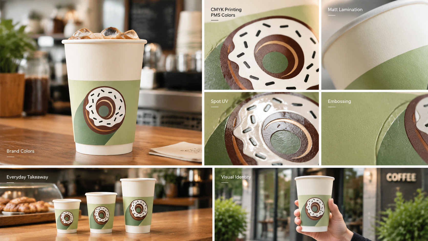 Custom Compostable Eco-Friendly Takeaway Paper Cups-3