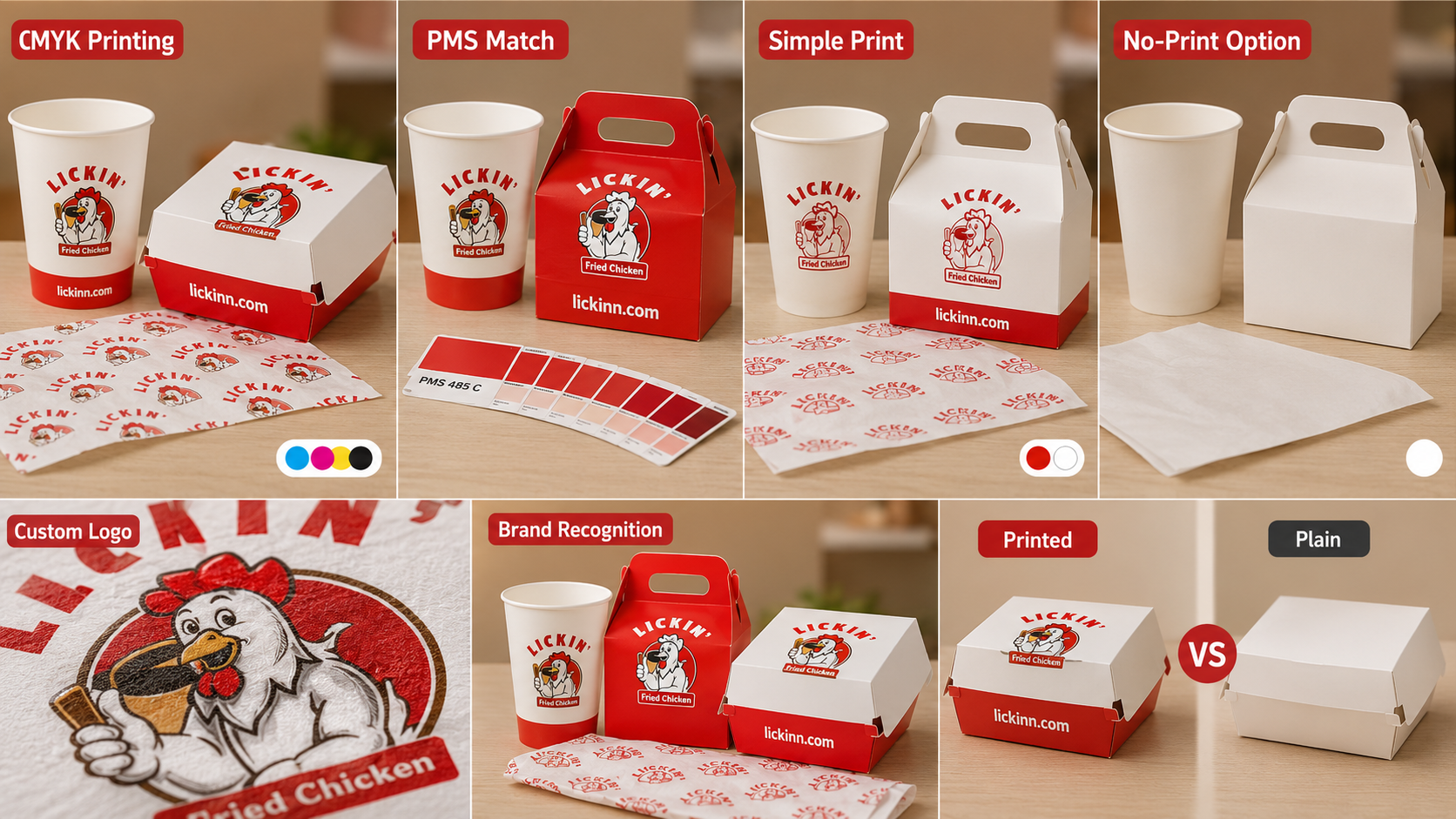 Custom Design Branded Fast Food Takeaway To Go Packaging with Logo-3