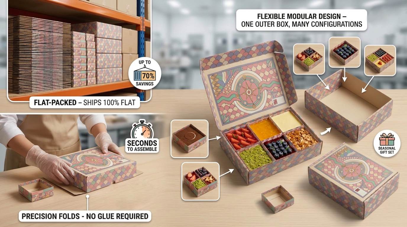 Custom Dessert Boxes with Individual Inner Boxes for Bakery5