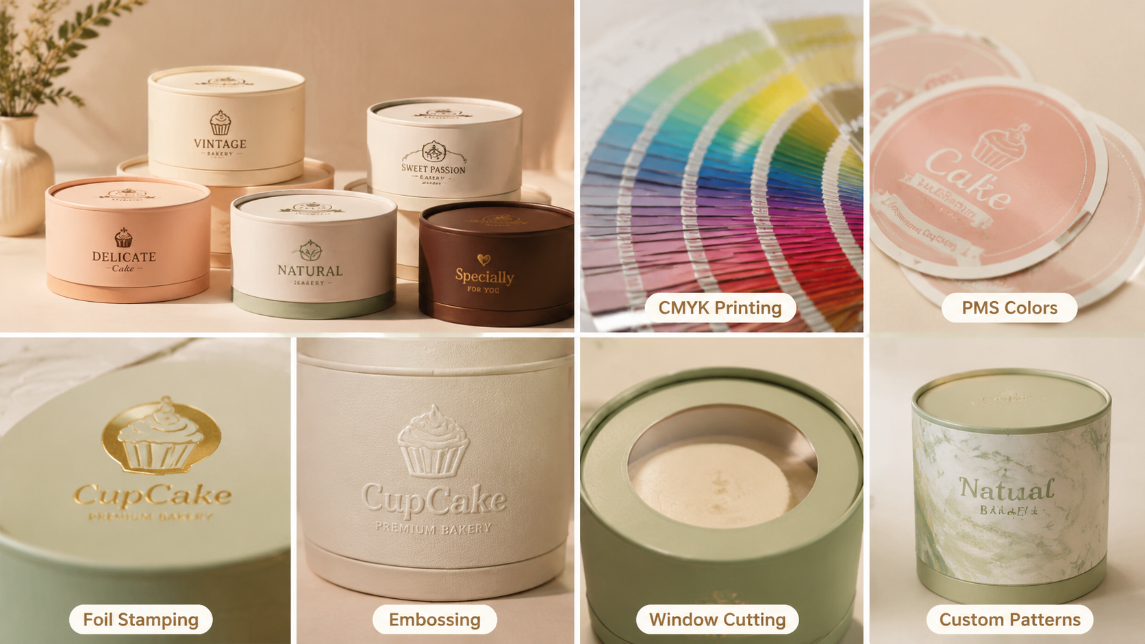 Custom Eco-Friendly Cake Paper Tube Wholesale