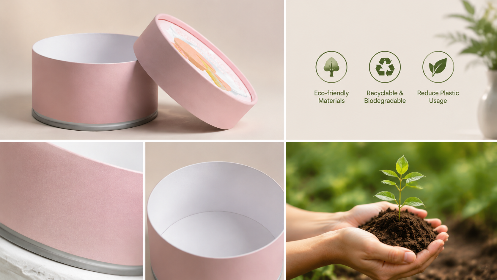 Custom Eco-Friendly Cake Paper Tube Wholesale