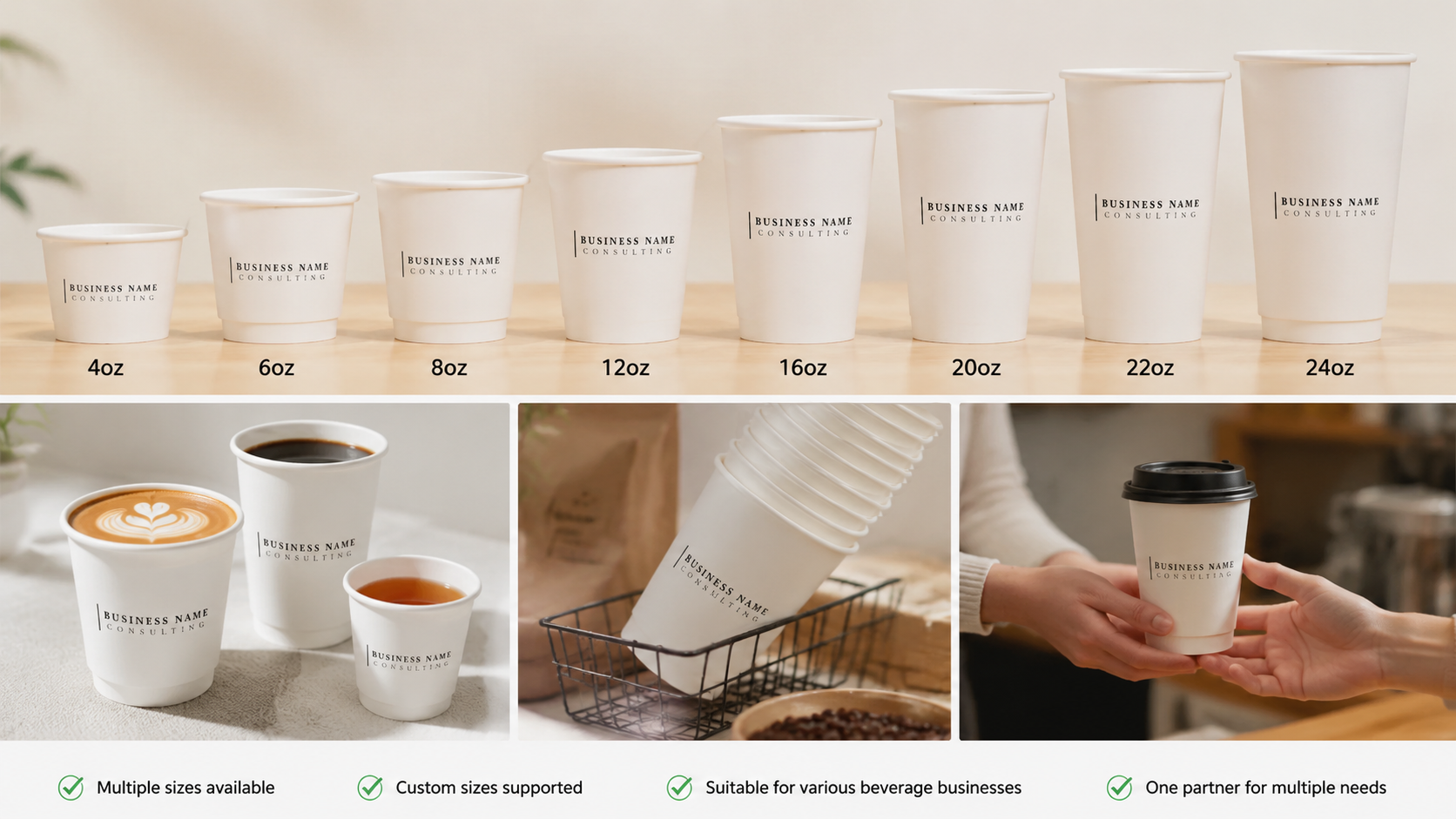 Custom Eco-Friendly Tea Paper Cups