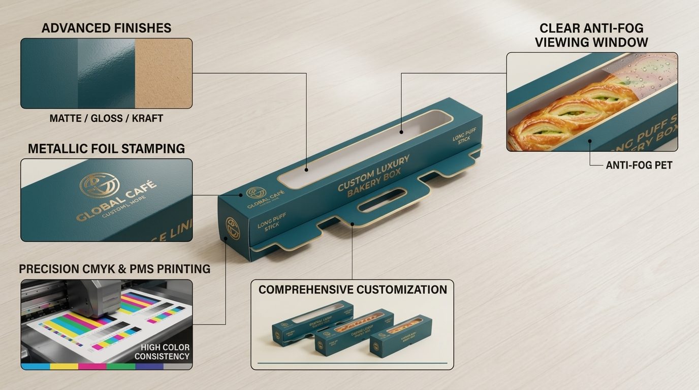 Custom Extra Long Bakery Boxes with Handle for Cakes6