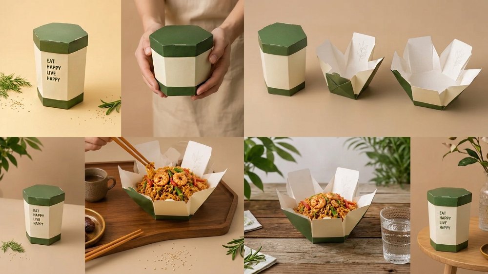 Custom Foldable Noodle & Pasta Takeout Boxes (2)