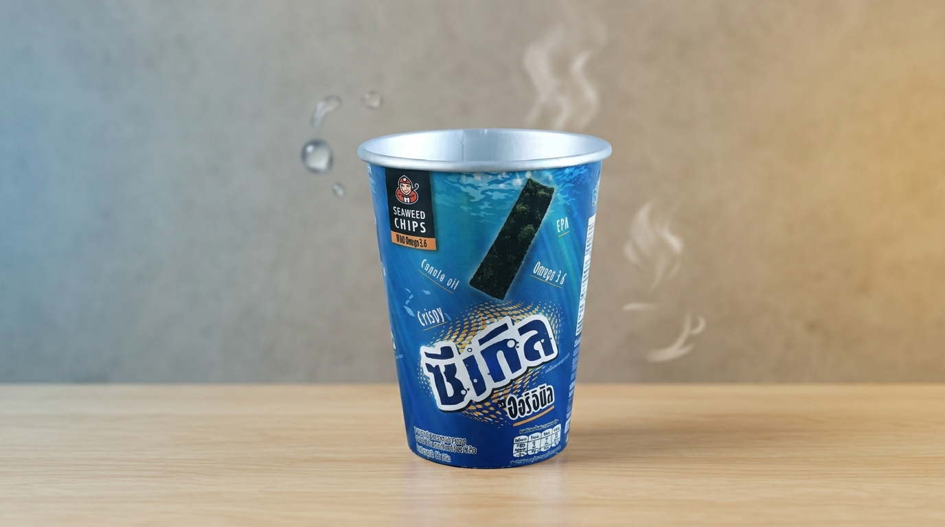 Custom Logo Disposable Printed Paper Cup with Aluminum Foil Inside for Hot and Cold Drinks