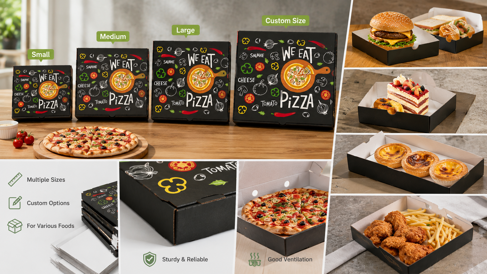 Custom Logo Pizza Boxes for Restaurants and Fast-Food Chains-3