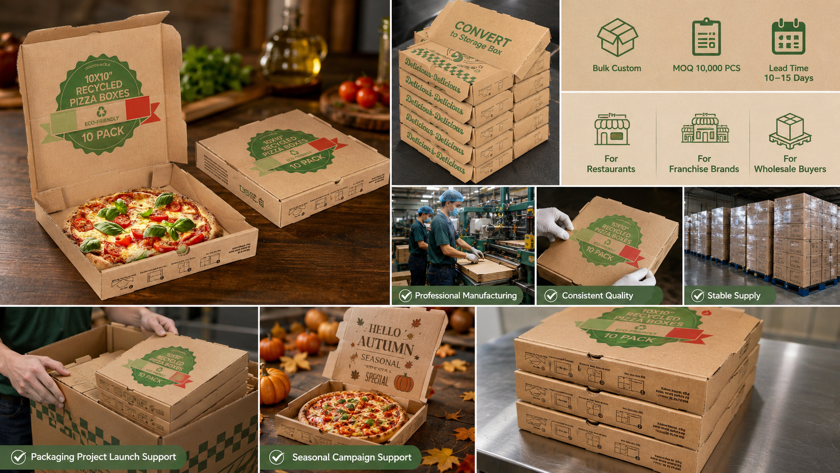 Custom Logo Pizza Boxes for Restaurants and Fast-Food Chains-4