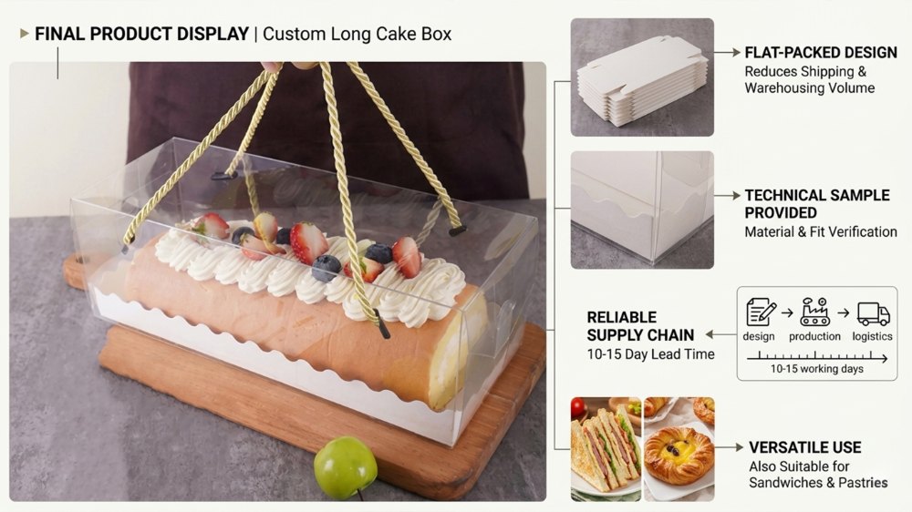 Custom Long Cake Boxes _ Food-Grade Packaging for Roll Cakes & Desserts (3)