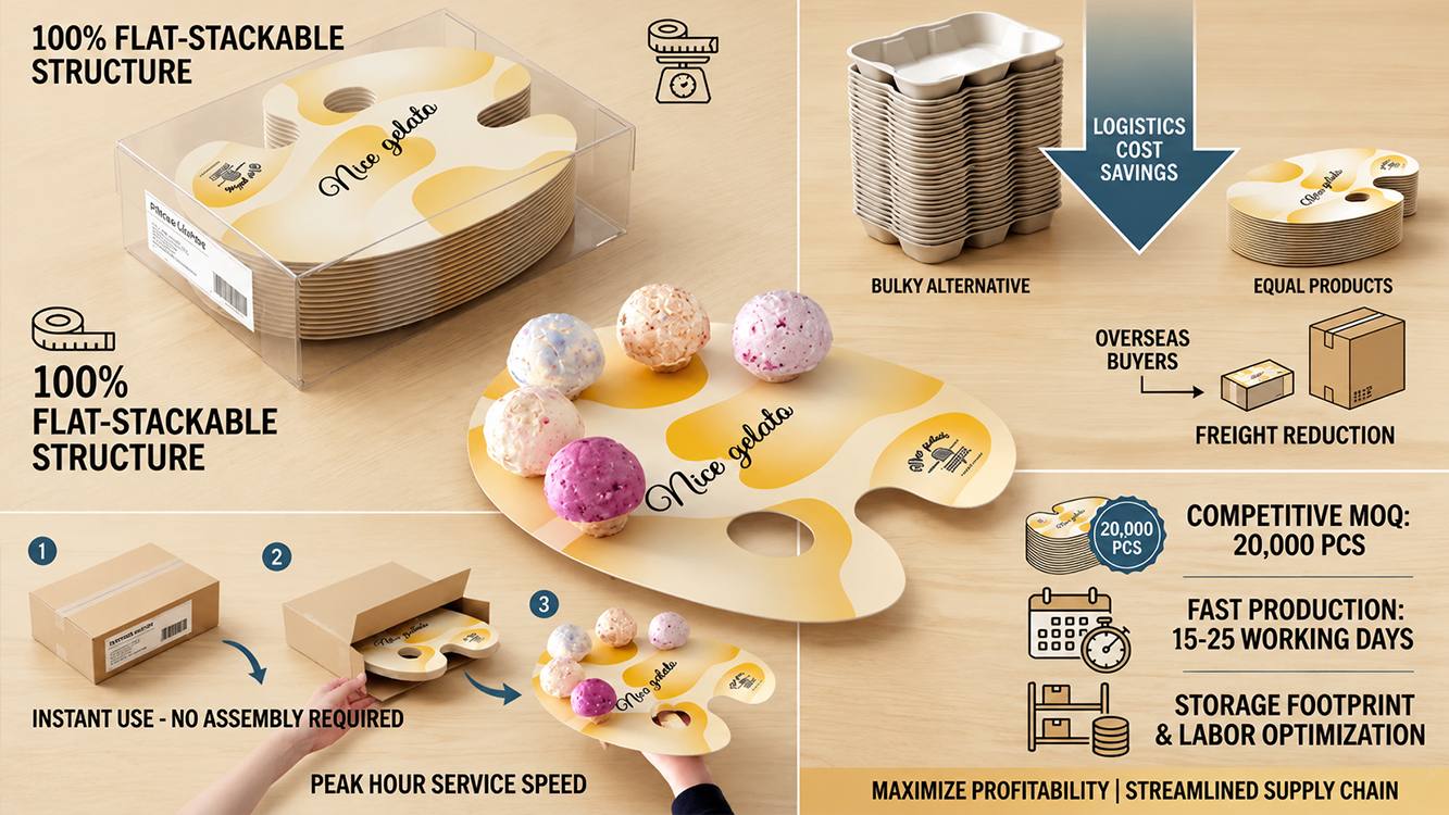 Custom Paper Ice Cream Flight Trays_ Wholesale Eco Packaging (6)