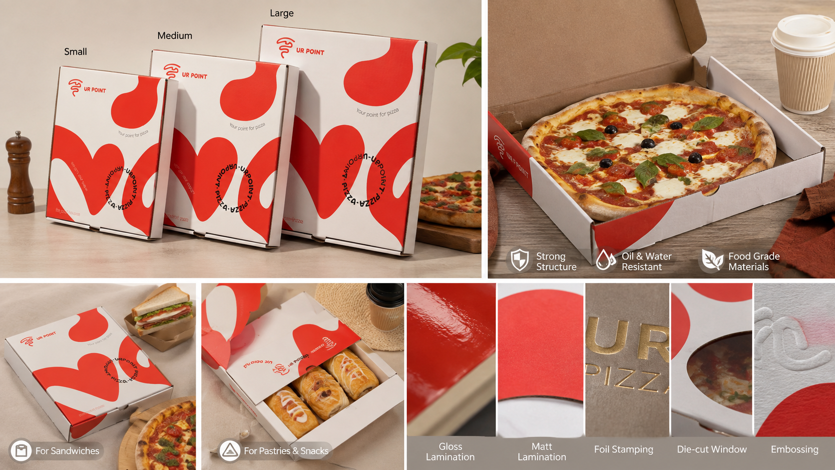 Custom Pizza Boxes with Logo for Instant Brand Recognition-3