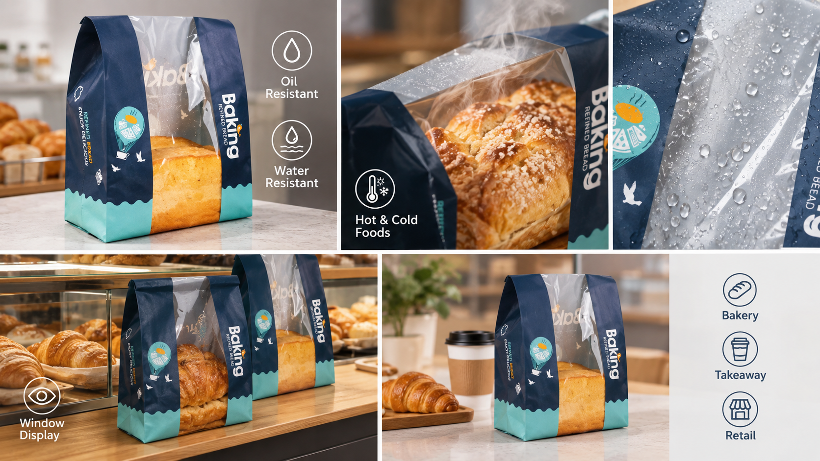 Custom Printed Bakery Bags for Takeaway and Retail-3
