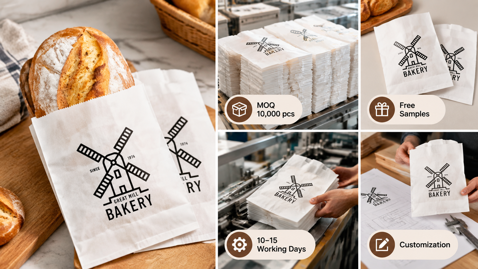 Custom Printed Bakery Bags for Takeaway and Retail-4