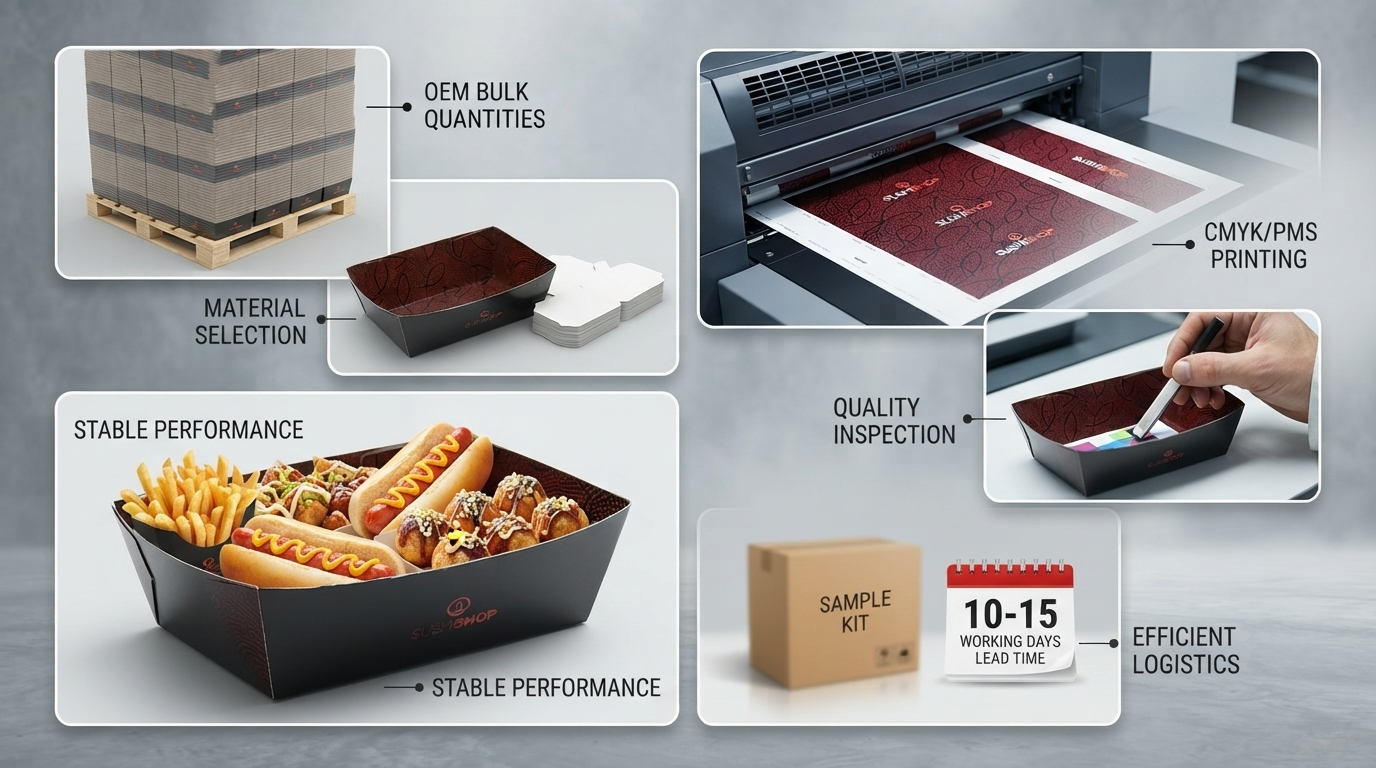 Custom Printed Food Boats for Fries, Hotdogs, and Street Food-4