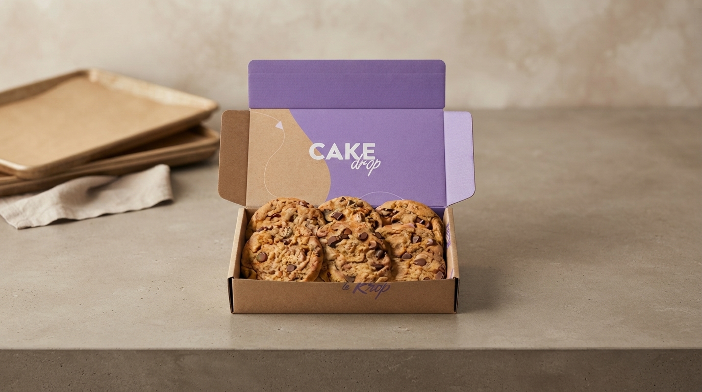 Custom Printed Paper Cookie Boxes for Gifting and Retail