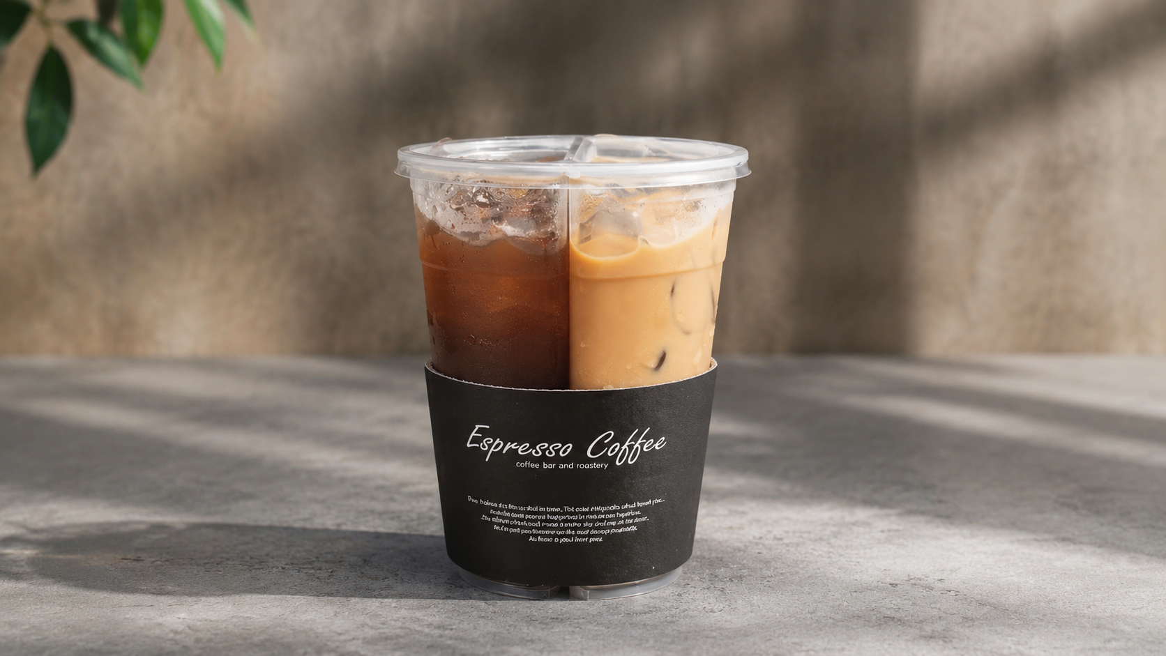 Custom Split Cup Dual-Compartment Drink Cup for Two Beverages