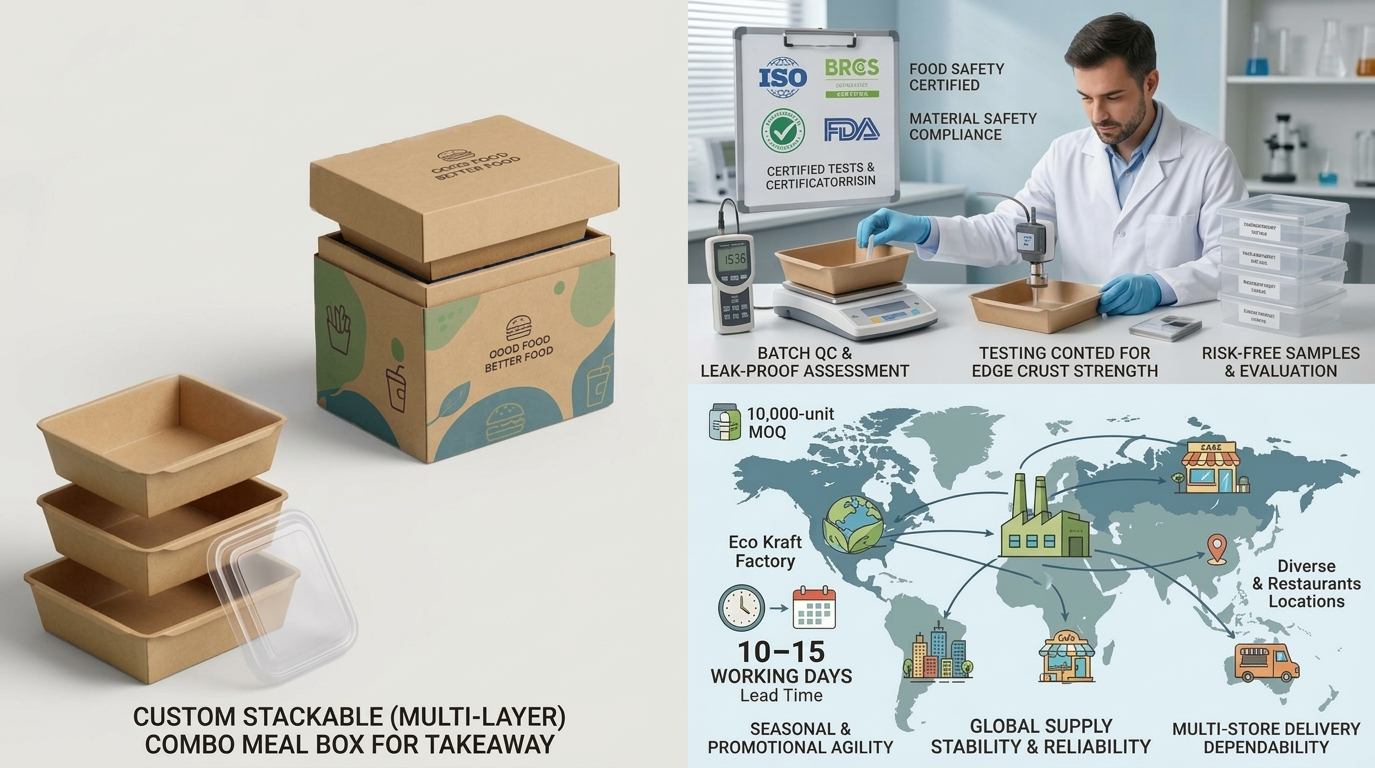 Custom Stackable Meal Box with Trays _ Eco Kraft Factory7