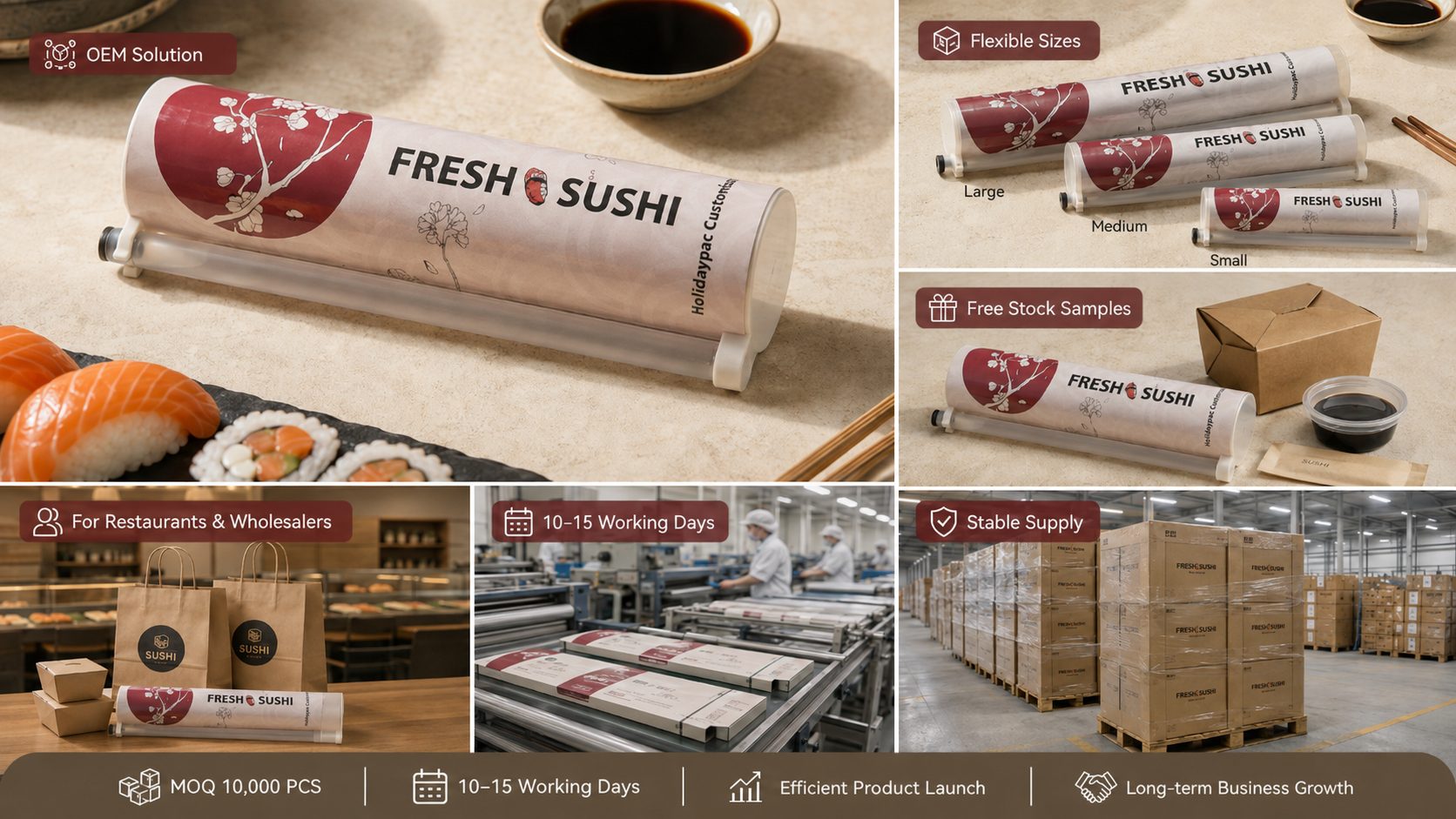 Custom Sushi Tube Packaging for Restaurants & Wholesalers-4
