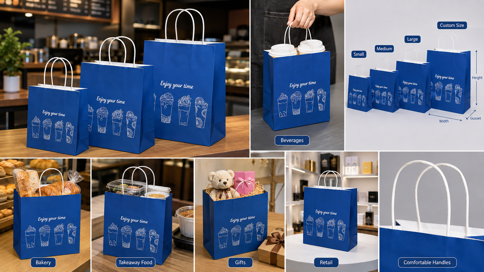 Custom Takeaway Bags for Personalized Meal Transport Packaging-3