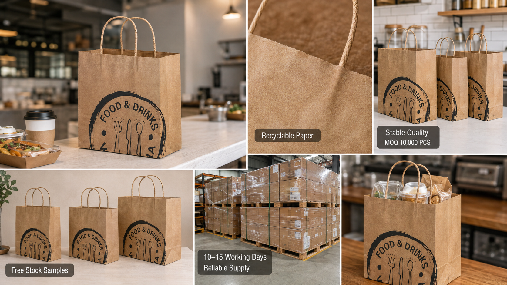 Custom Takeaway Bags for Personalized Meal Transport Packaging-4