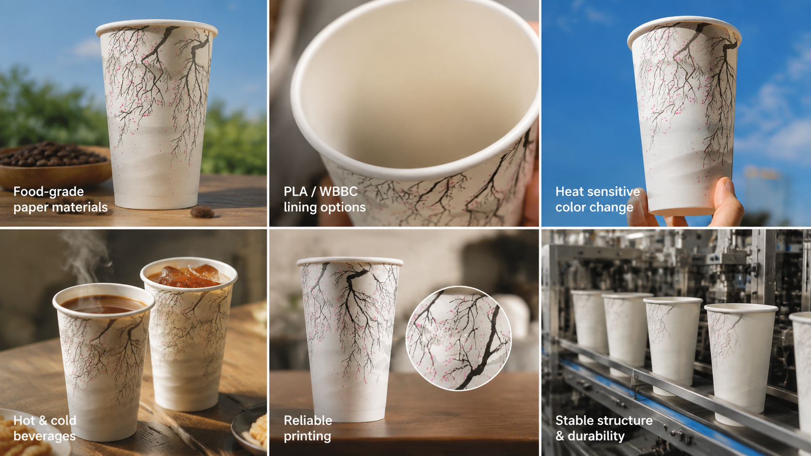 Custom Thermochromic Paper Cups for Beverage Brands-3