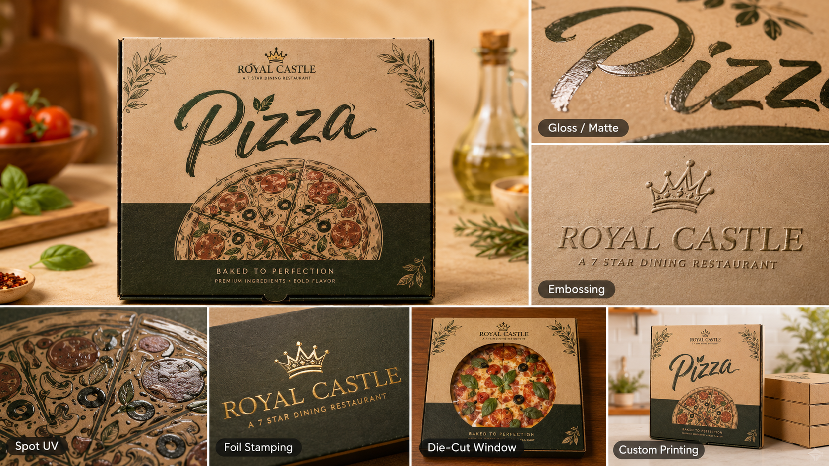 Customizable Pizza Boxes with Flexible Size and Design Options-3