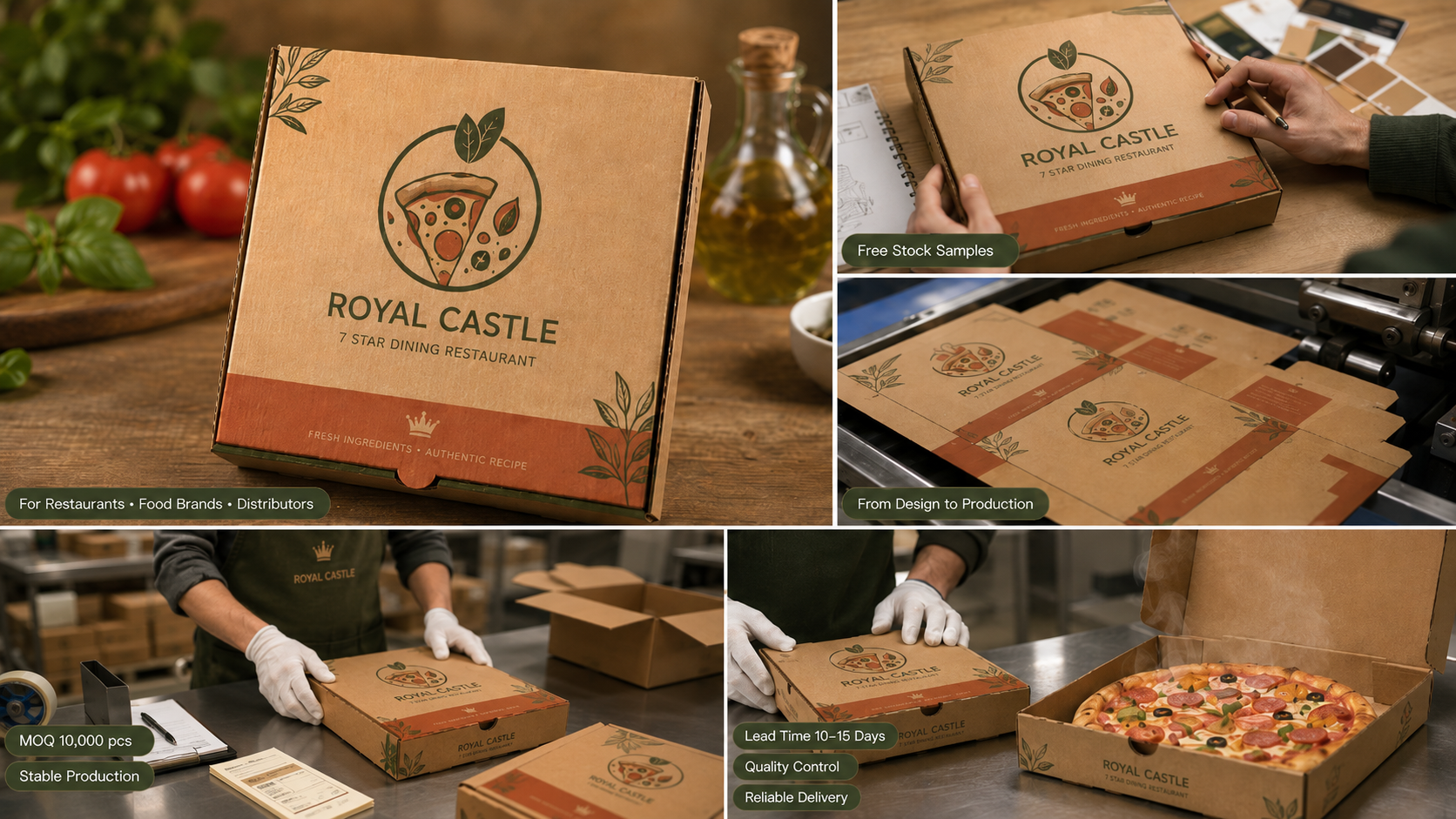 Customizable Pizza Boxes with Flexible Size and Design Options-4