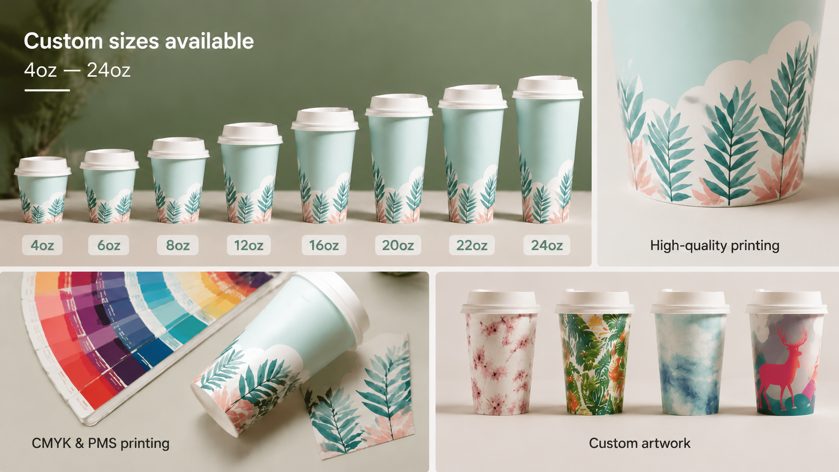 Disposable Hot Chocolate Cups for Takeaway