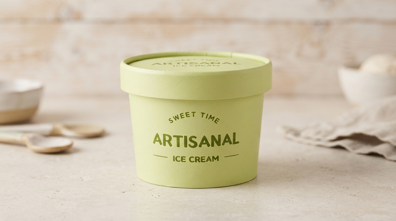 Disposable Paper Ice Cream Cups for Gelato and Frozen Yogurt