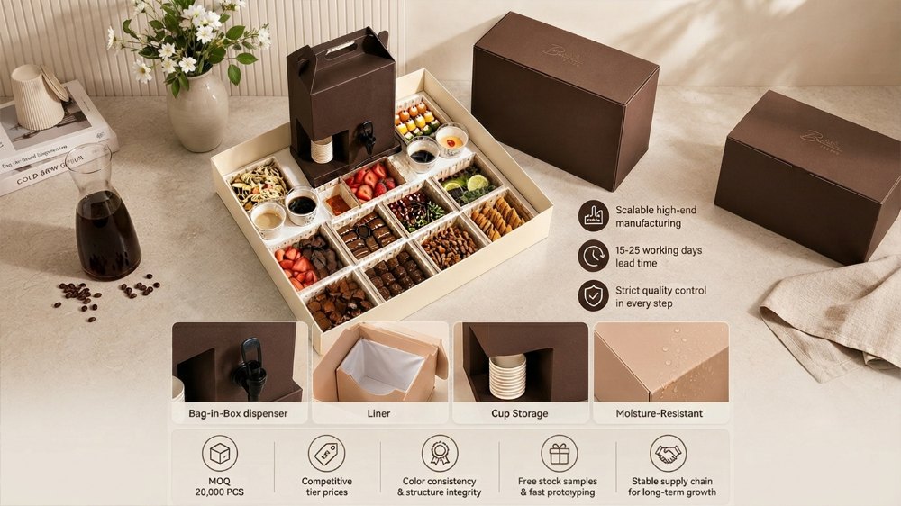 Eco-Friendly Custom Dessert & Coffee Catering Packaging Sets (4)
