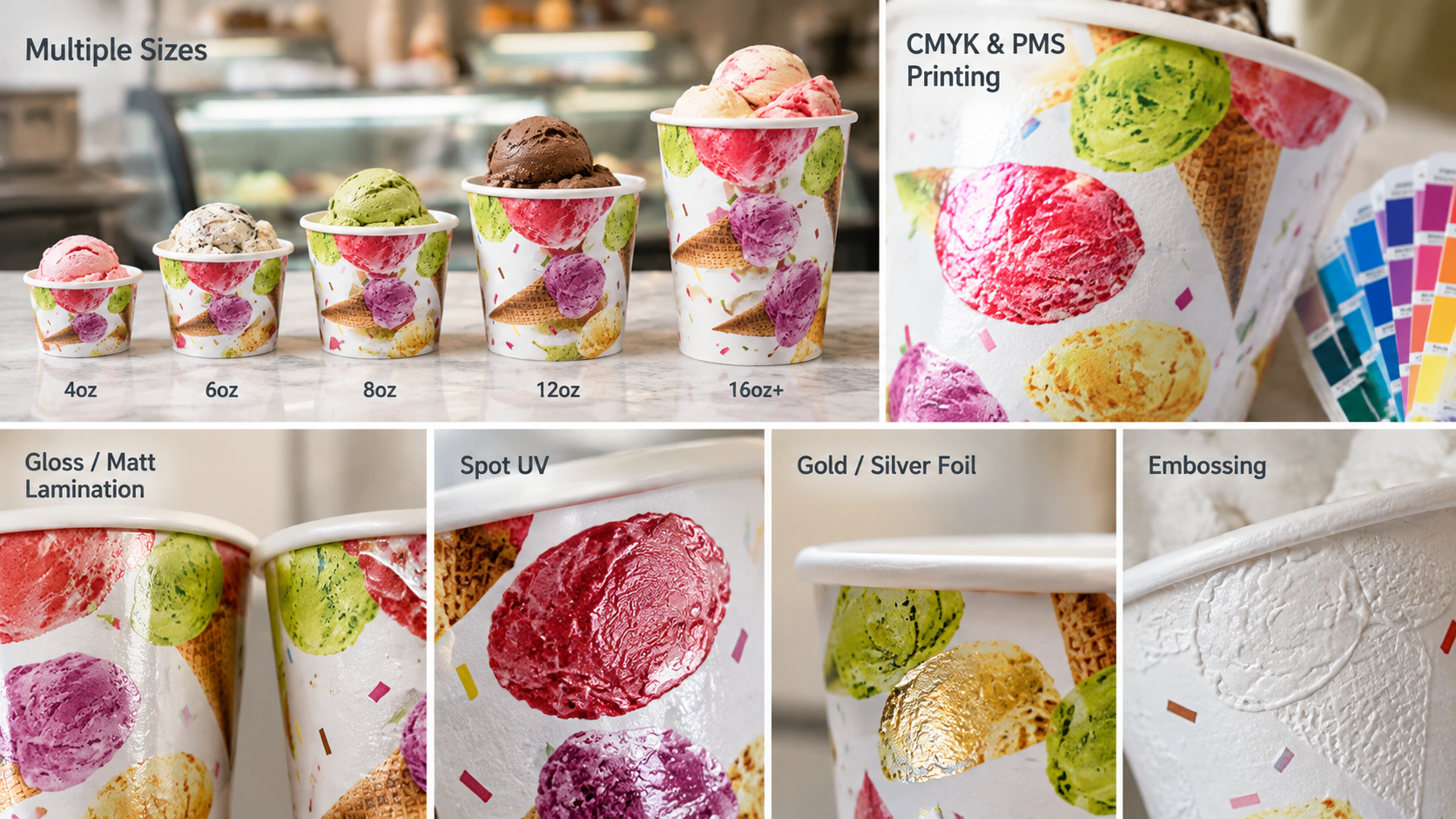 Eco-Friendly Custom Ice Cream Paper Cups-2