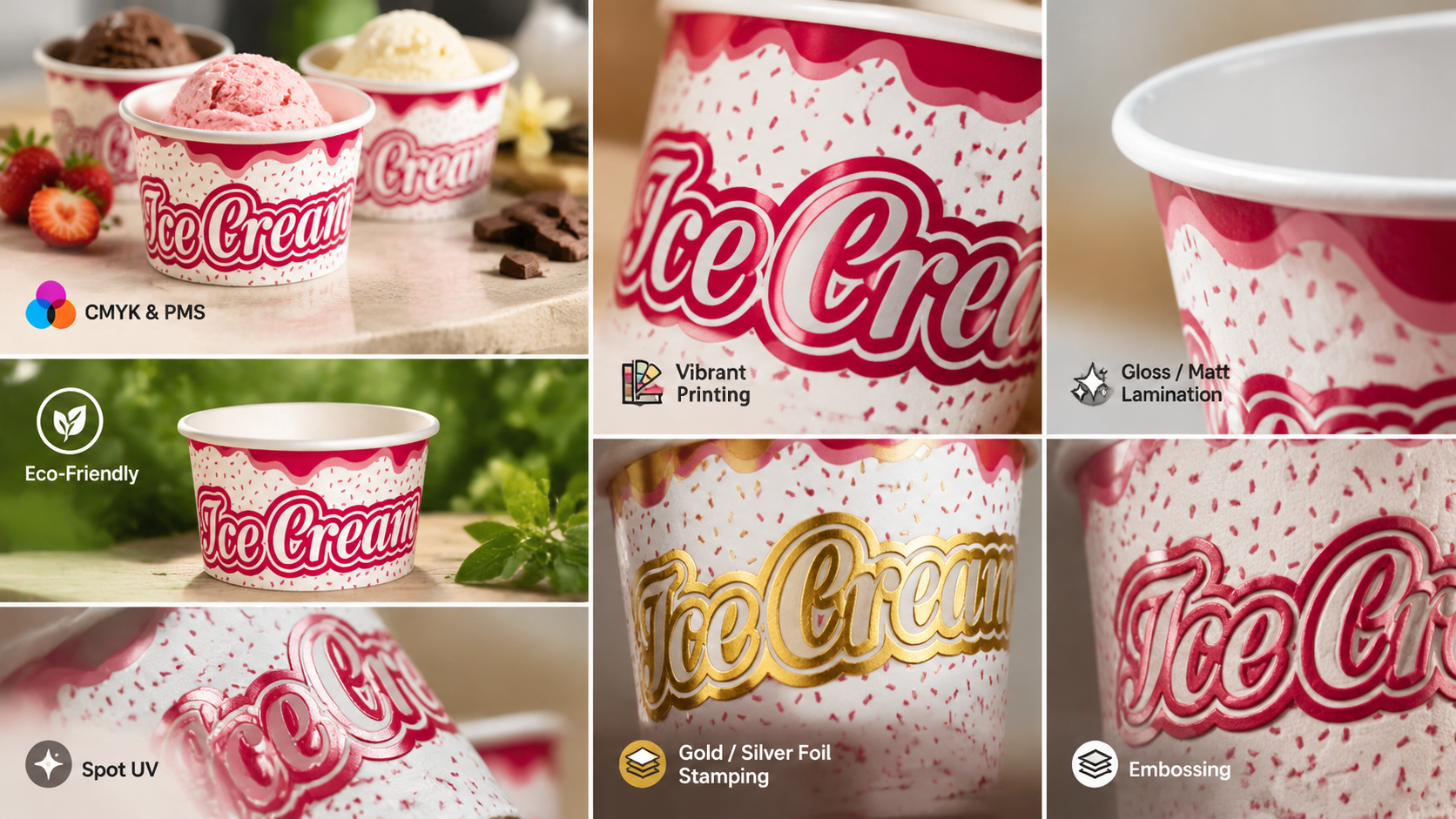 Eco-Friendly Ice Cream Smoothie Paper Cups-2