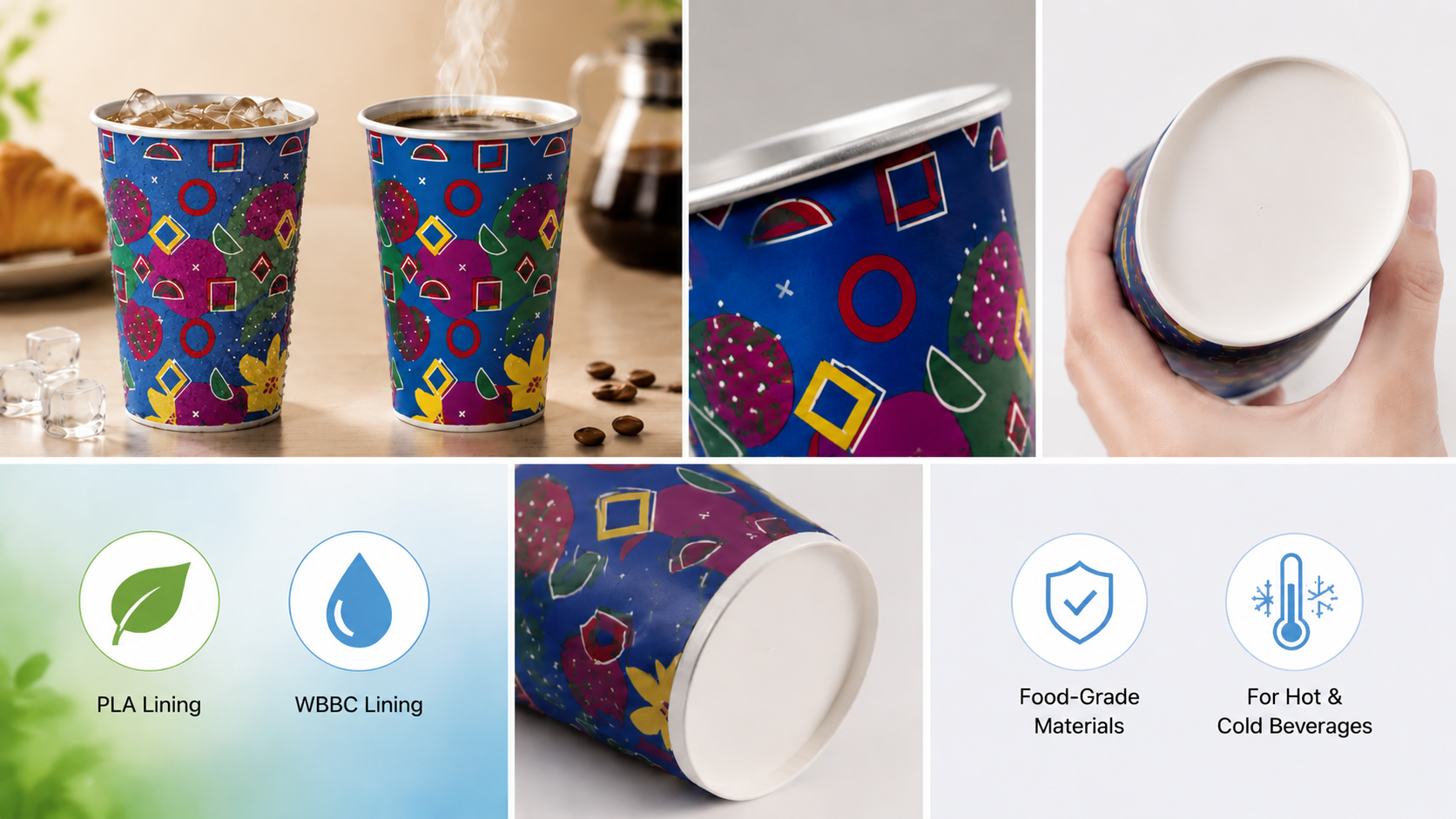 Custom Thermochromic Paper Cups for Beverage Brands