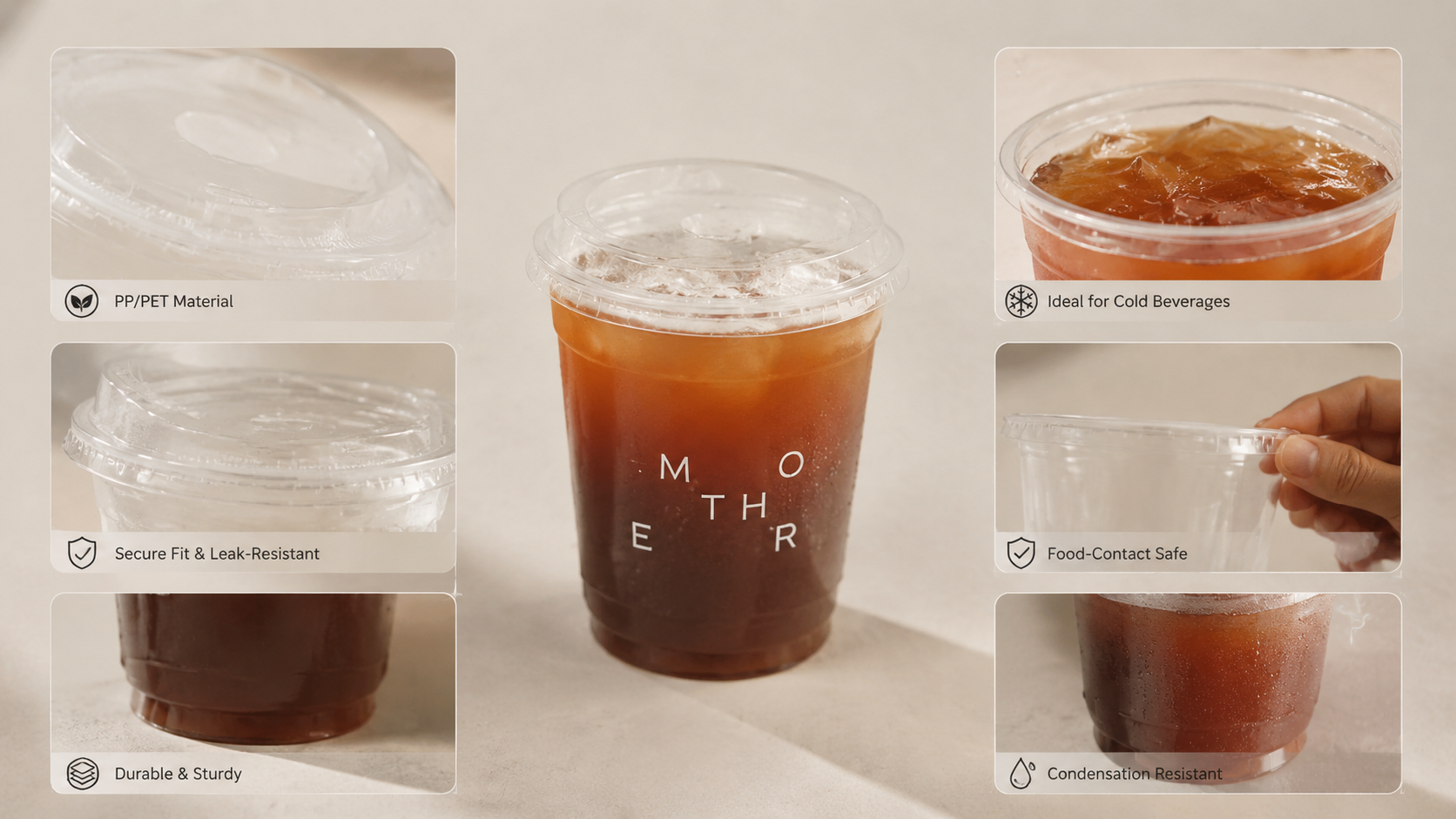 Iced Latte Takeaway Cups for Refreshing On-the-Go Beverage Packaging